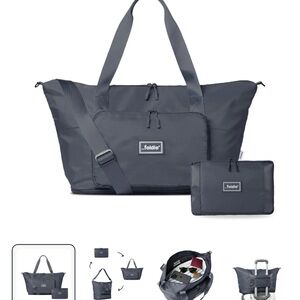 NWT! Foldie Travel Bag Gray 40L